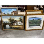 Seven signed prints after Margaret Loxton-Chateau Bordeaux and Essence of Provence, together with