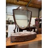 A Regency mahogany dressing table mirror. (A.F.)