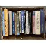 A box of books on art