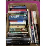 Three boxes of books