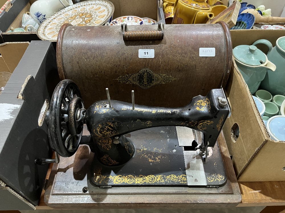 A Singer sewing machine