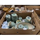 Two boxes of Denby and other ceramics