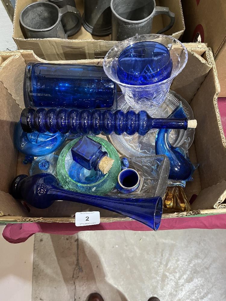 A box of glassware