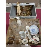 A quantity of ceramics, glass and metalware