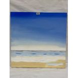 SANDRA FRANCIS. BRITISH 20TH/21ST CENTURY A seascape. Oil on canvas 24' x 24'. Unframed