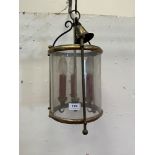 A brass hall lantern. 17' high