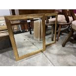 Two gilt framed wall mirrors