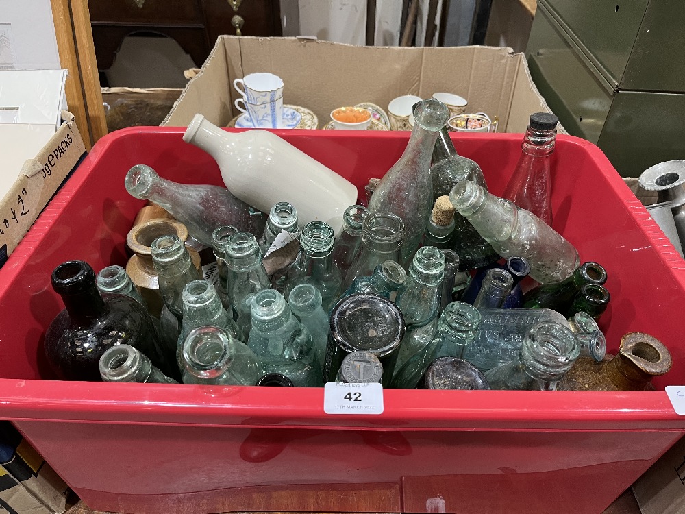 A box of old bottles