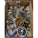 A box of costume jewellery