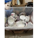 A box of Aynsley, Royal Worcester and other ceramics