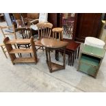 Nine items of miscellaneous furniture