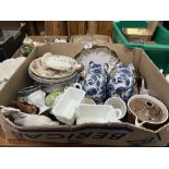 A box of ceramics