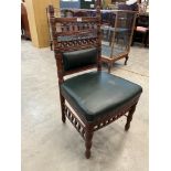 A 19th century American walnut spindle turned chair