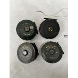 Four shakespeare fly fishing reels