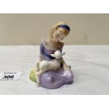 A Royal Doulton figure 'Mary had a little lamb' HN2048