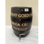 An oak coopered sherry barrel for Duff Gordon Bodega Cream. 14' high