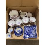 A Victorian part tea service of 18 pieces decorated with views of the city of Lubeck and 8 pieces of