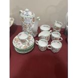 A Mintons Haddon Hall pattern coffee service of 15 pieces