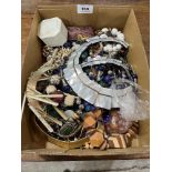 A box of costume jewellery