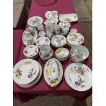 An extensive collection of Royal Worcester crockery