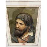 RICHARD QUICK. BRITISH 1860-1939 Italian Peasant. Signed. Watercolour 13¼' x 9¼'