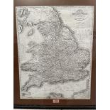 English Cartography. A Correct Map of England and Wales from The Latest Surveys. Pub. J & J. Cundee,
