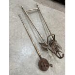 Two vintage farm implements