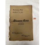 An auction catalogue for the 1918 sale of the Llanaeron Estate with estate maps