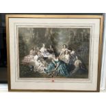 ARTHUR L. COX. AFTER WINTERHALTER The Empress Eugenie and Her Maids of Honour. Signed by Cox in