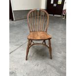 A stickback Windsor chair with crinoline stretcher