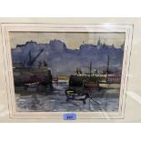 ROLAND SPENCER-FORD. BRITISH 1902-1990 A harbour scene. Signed. Watercolour 9¼' x 12¼