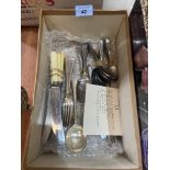 A box of cutlery