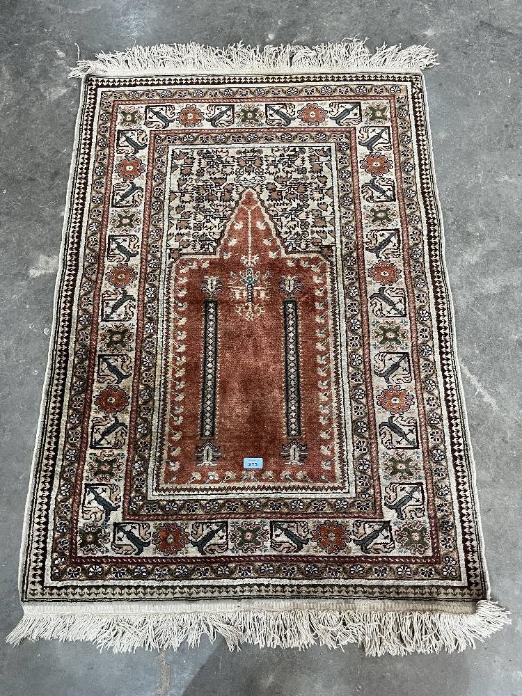 An eastern pink ground rug. 50' x 35'