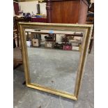 A gilt framed mirror. 33' x 40'