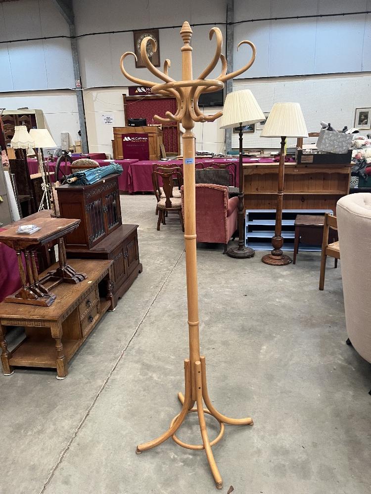 A bentwood hatstand