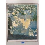LOUISE WAUGH. BRITISH CONTEMPORY Back Garden. Signed, dated '80, inscribed and numbered 6/20.