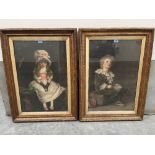 A pair of Victorian gilt framed Pears prints after Millais. Bubbles and Cherry Ripe. 28' x 18½'
