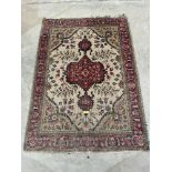 A north west Persian Tabriz rug. 53' x 38'