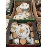 Two boxes of Royal Worcester Evesham ceramics