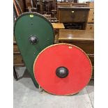 Two re-enactment shields