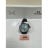 A Marc Coblen Edition TWMC23 stainless steel gentleman's wristwatch with abalone dial. 50mm diam