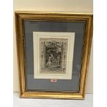 A pair of 18th century framed and mounted engravings, Margaret Queen of Henry VI and Lady