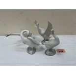 Four Lladro geese