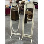 Two cheval dressing mirrors