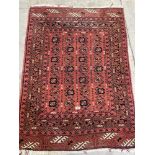 A red ground eastern rug. 51' x 36'