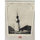 DIRK BAKSTEEN. DUTCH 1886-1971 Two etchings, both signed and inscribed. One 9¼' x 6¾', the other 6½'