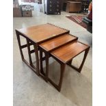 G-Plan. A nest of three teak occasional tables. c.1972