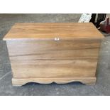A satinwood blanket chest. 36' wide