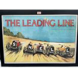 A 1920s style framed motor racing print, published by W.R. Royle & Son after the 1923 Shell