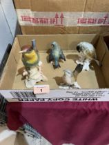 Five Goebel birds